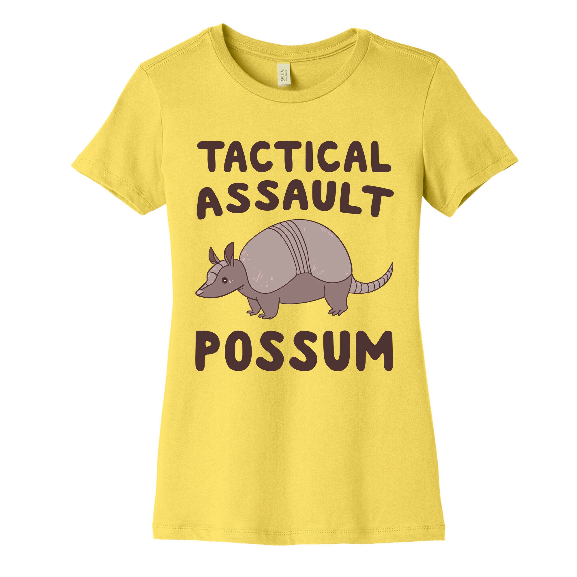 Tactical Assault Possum - Armadillo Women's Cotton Tee